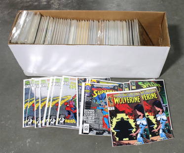 Assorted Comic Books incl. Marvel Comics Presents and Spider-Man (Reseller's Lot): Assorted Comic Books including Marvel Comics Presents and Spider-Man (Reseller's Lot). Full long box. This lot contains multiple copies of assorted issues.Ideal for resellers. Varying conditions. Bagg