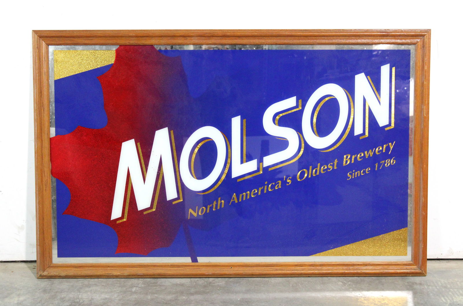 4FT Long Molson Beer Mirror (1 of 1)