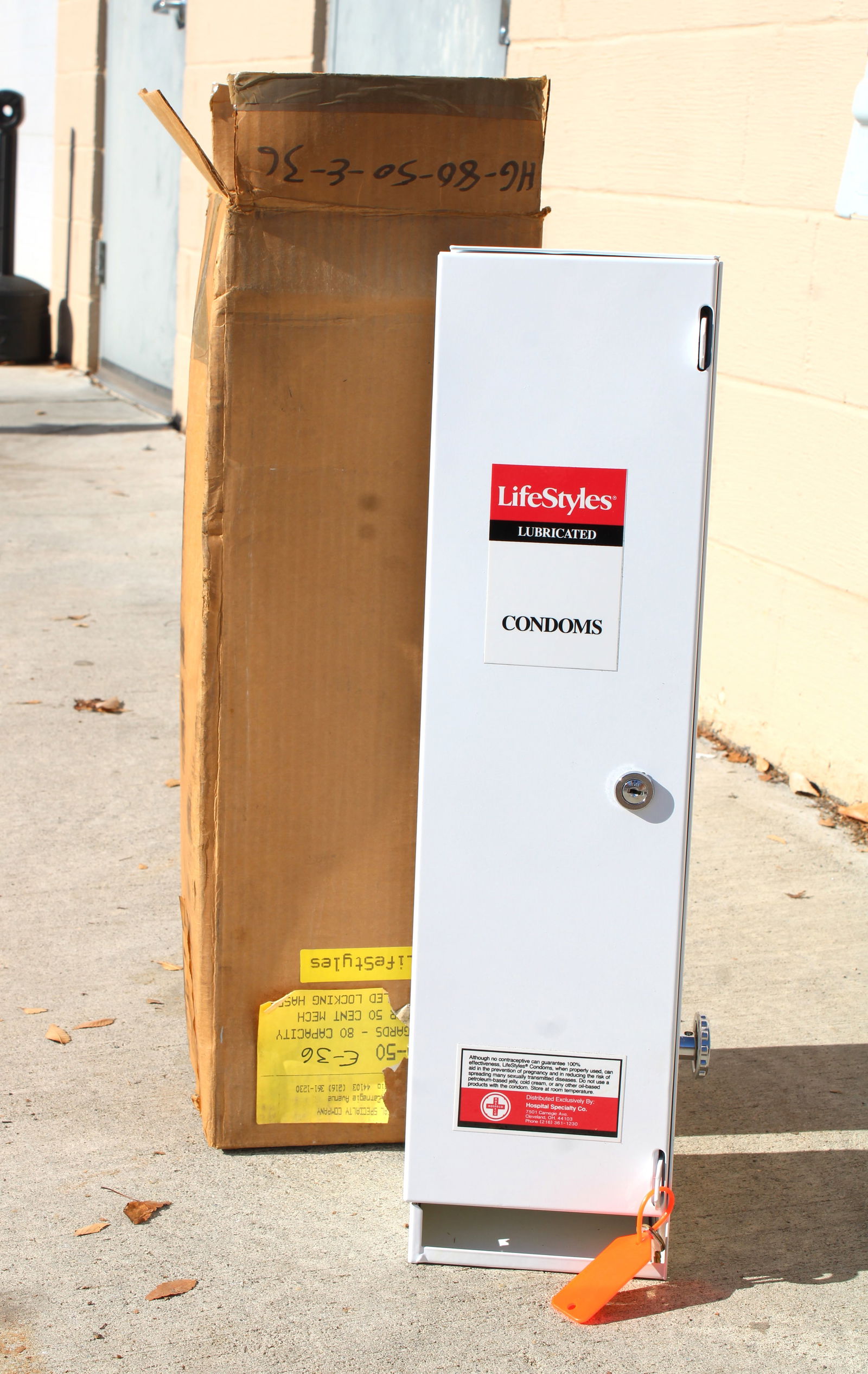 NOS Coin Operated Condom Wall Vendor (1 of 2)