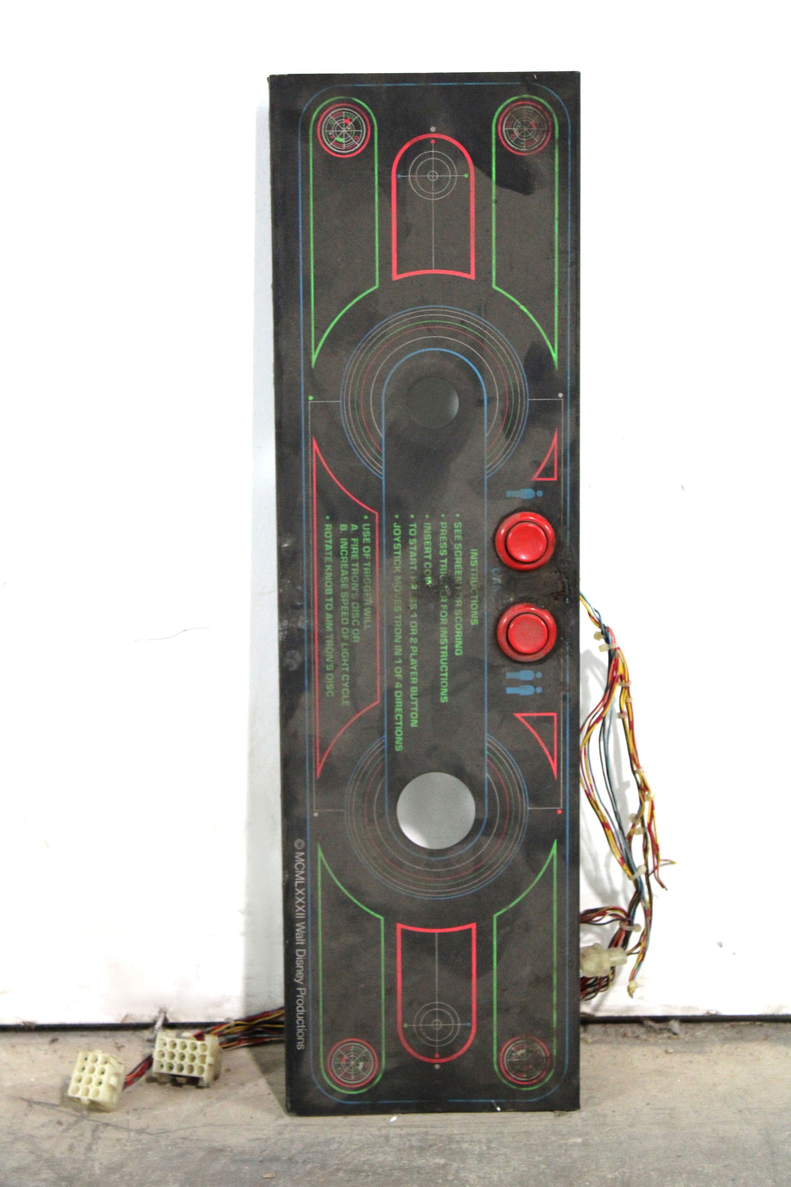 Bally Midway Tron Control Panel with Wiring (1 of 2)