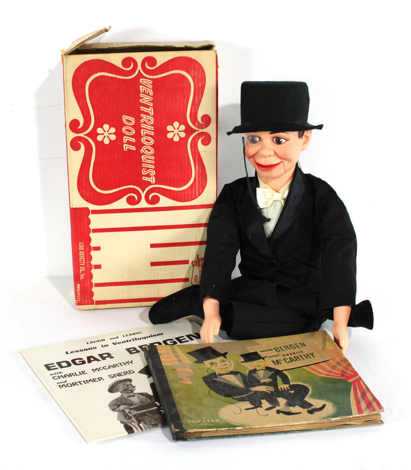 Juro Novelty Ventriloquist Doll in Box with Records (1 of 3)