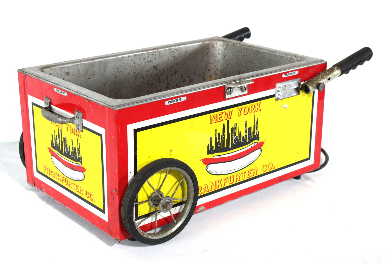 New York Hot Dog Table Top Warmer Cart: New York Hot Dog Table Top Warmer Cart. This item requires third-party shipping or pickup arrangements to be made. Dimensions: 12 x 29 x 20