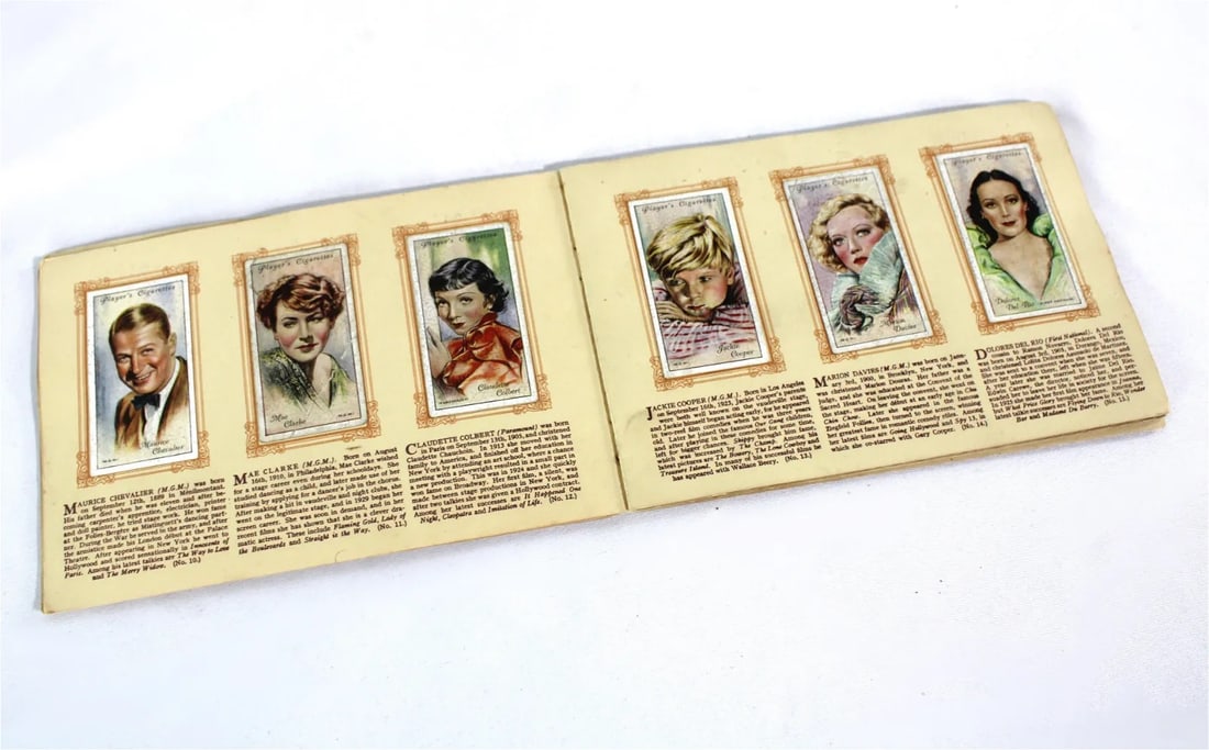 Player's Navy Cut Cigarette Film Stars Card Album (1 of 4)