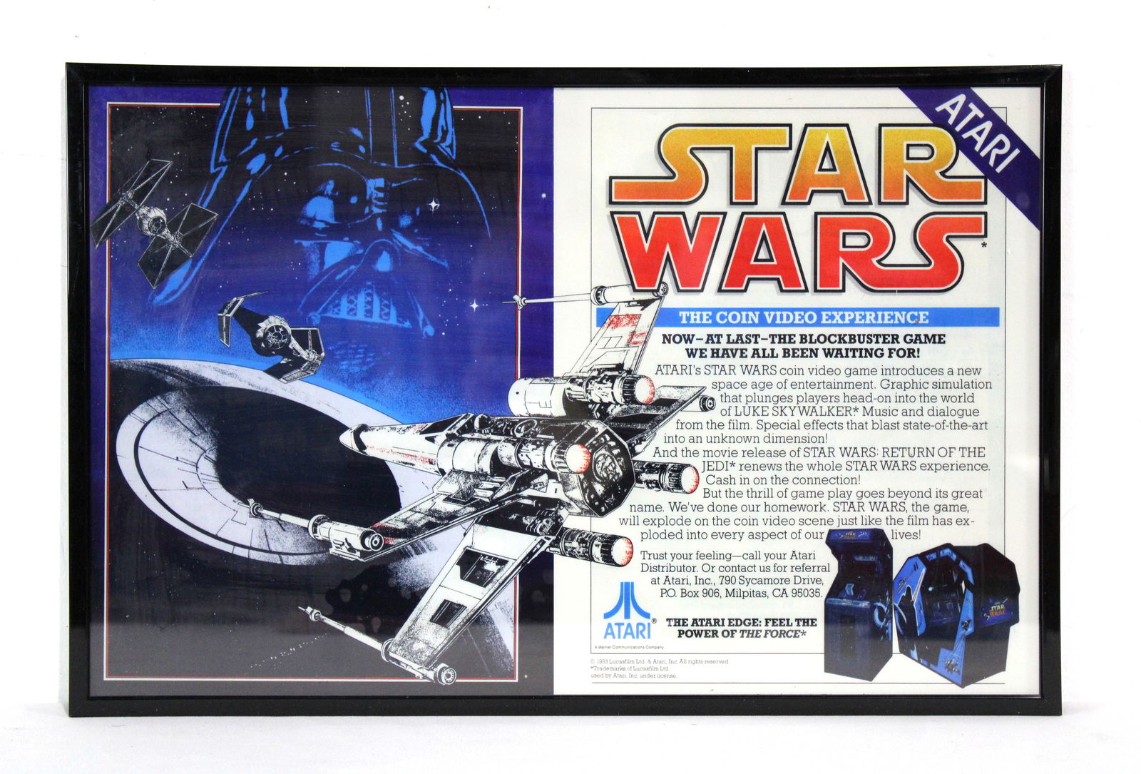 Star Wars Arcade Art, Framed (1 of 1)