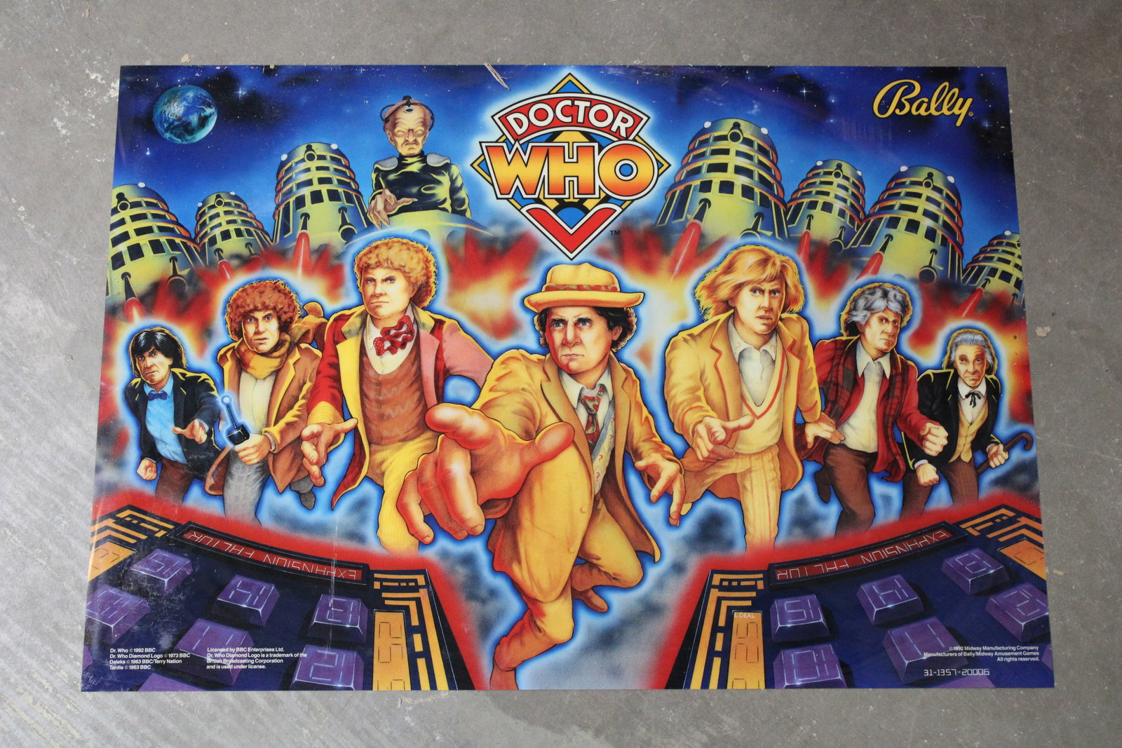 Bally Doctor Who Pinball Translite (1 of 1)