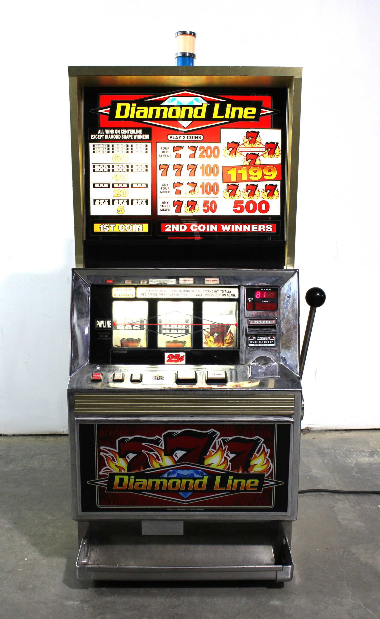 Bally Diamond Line Slot Machine (1 of 4)
