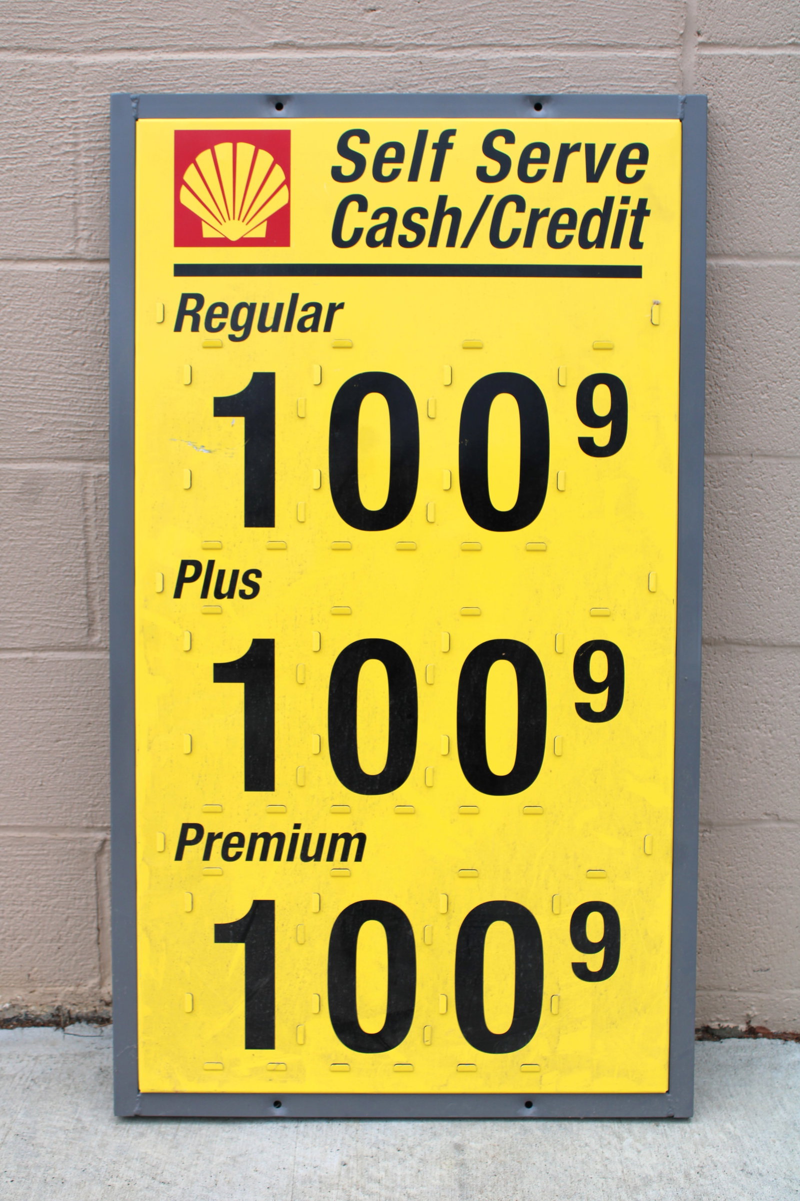 Shell Gas Station Price Sign (1 of 1)