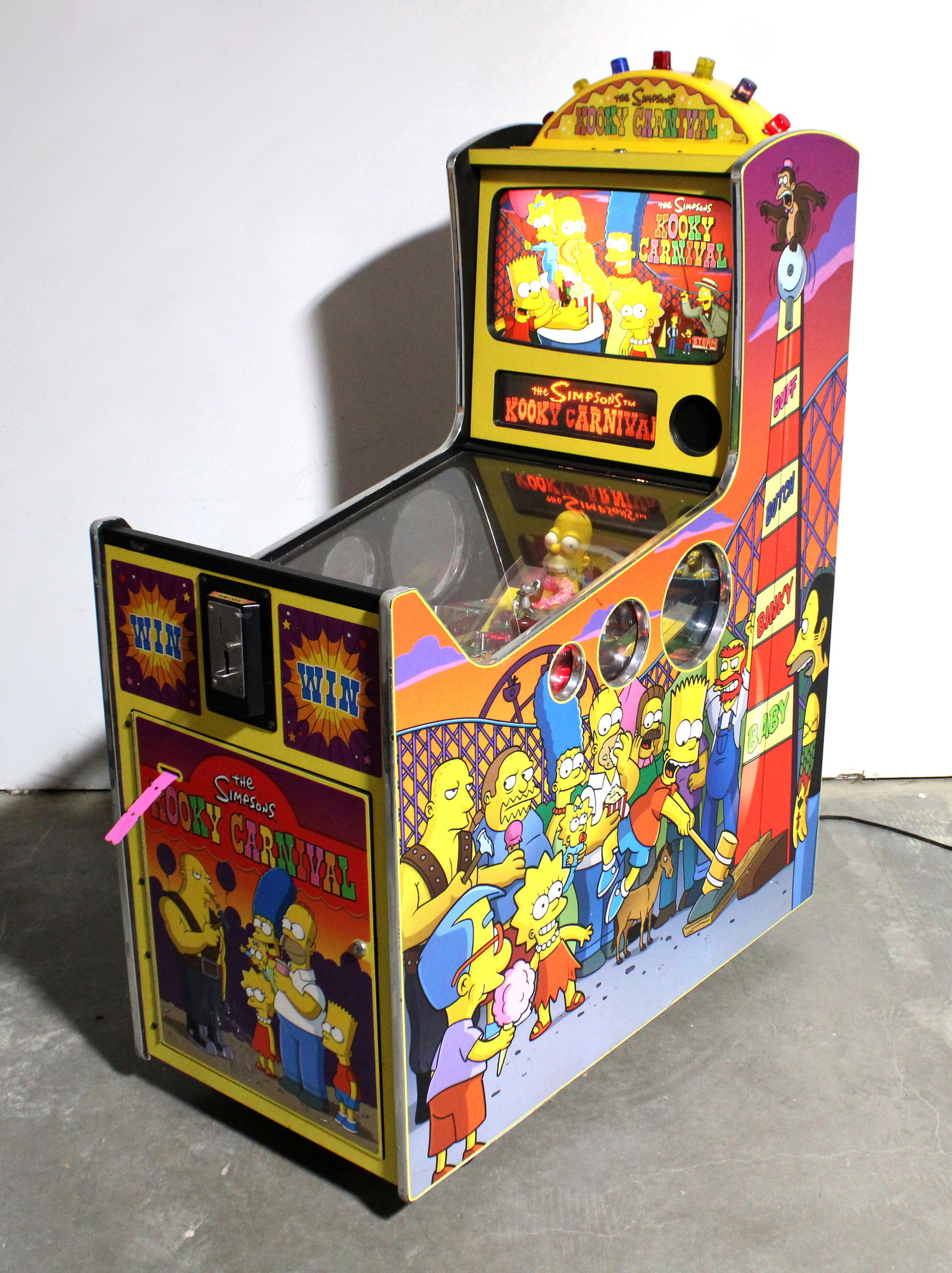 Stern The Simpsons Kooky Carnival Redemption Pinball Arcade Game (1 of 3)