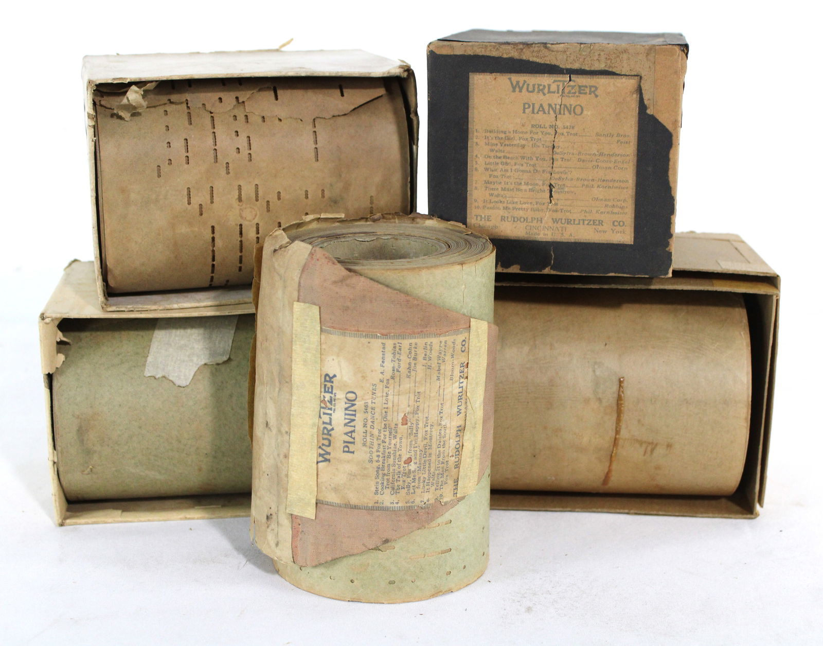 Wurlitzer Pianino Player Piano Music Rolls (1 of 2)
