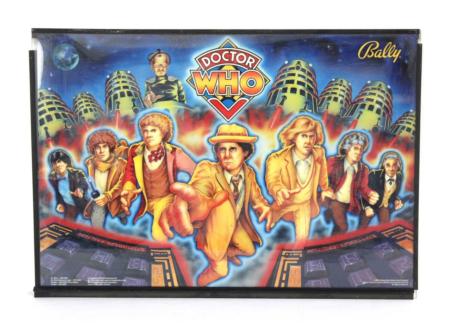 Bally Doctor Who Pinball Translite with Glass (1 of 1)