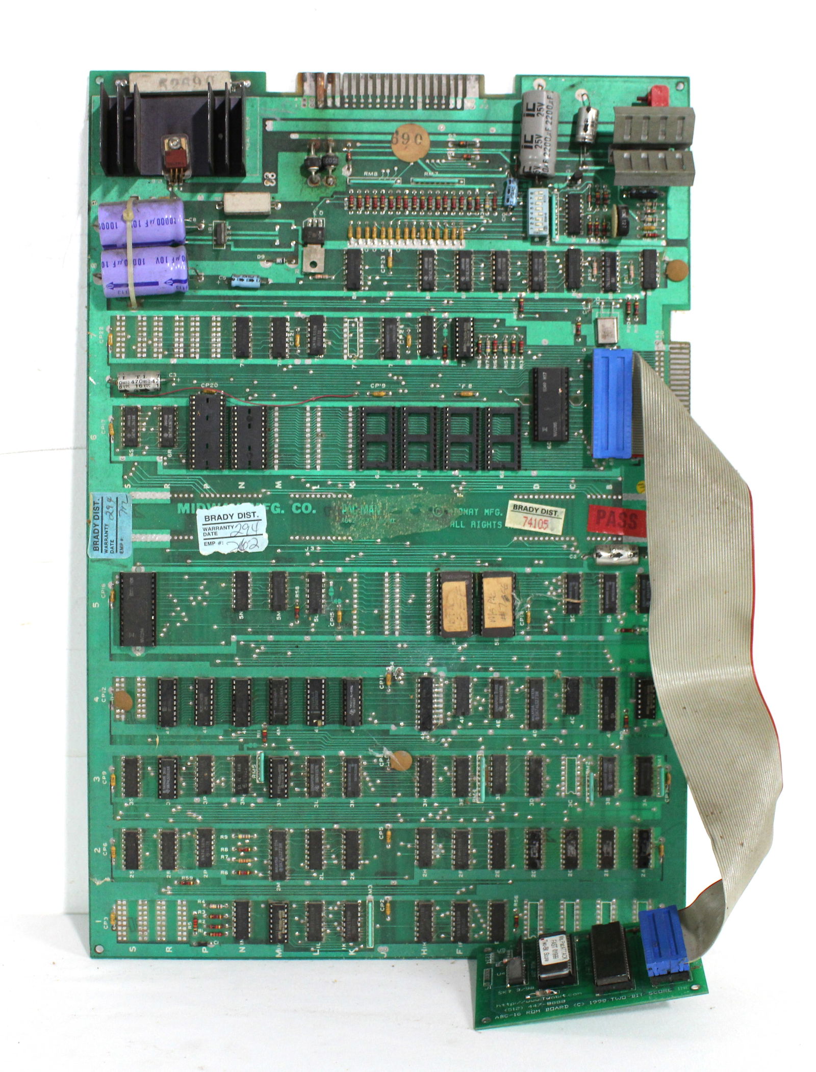 Bally Ms. Pac-Man Arcade Game Board with Fast Chip (1 of 2)