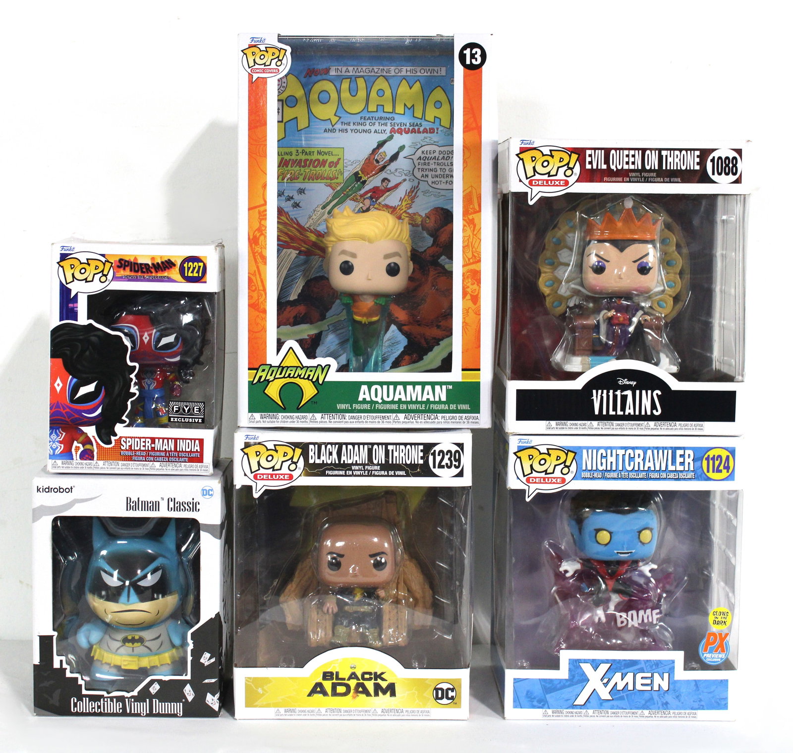 NIB POP! Characters incl. Spider-Man, Batman and X-Men: In-house shipping available.