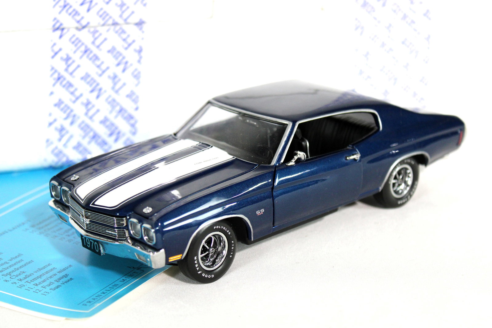 Franklin Mint 1970 Chevy Chevelle Die Cast Model Car (1 of 5)