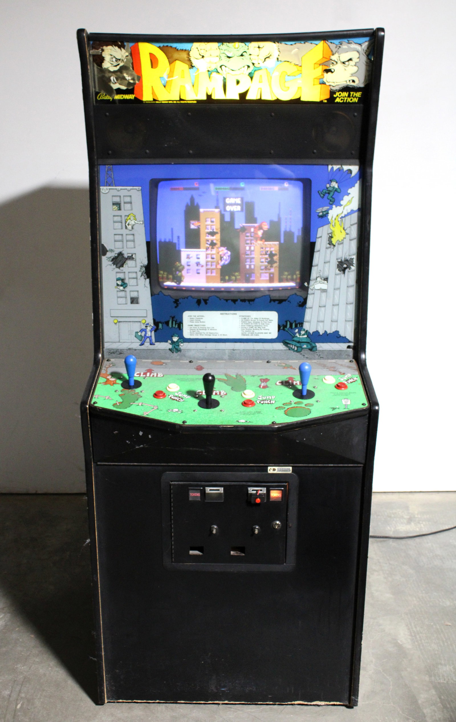 Bally Midway Rampage Arcade Game (1 of 4)
