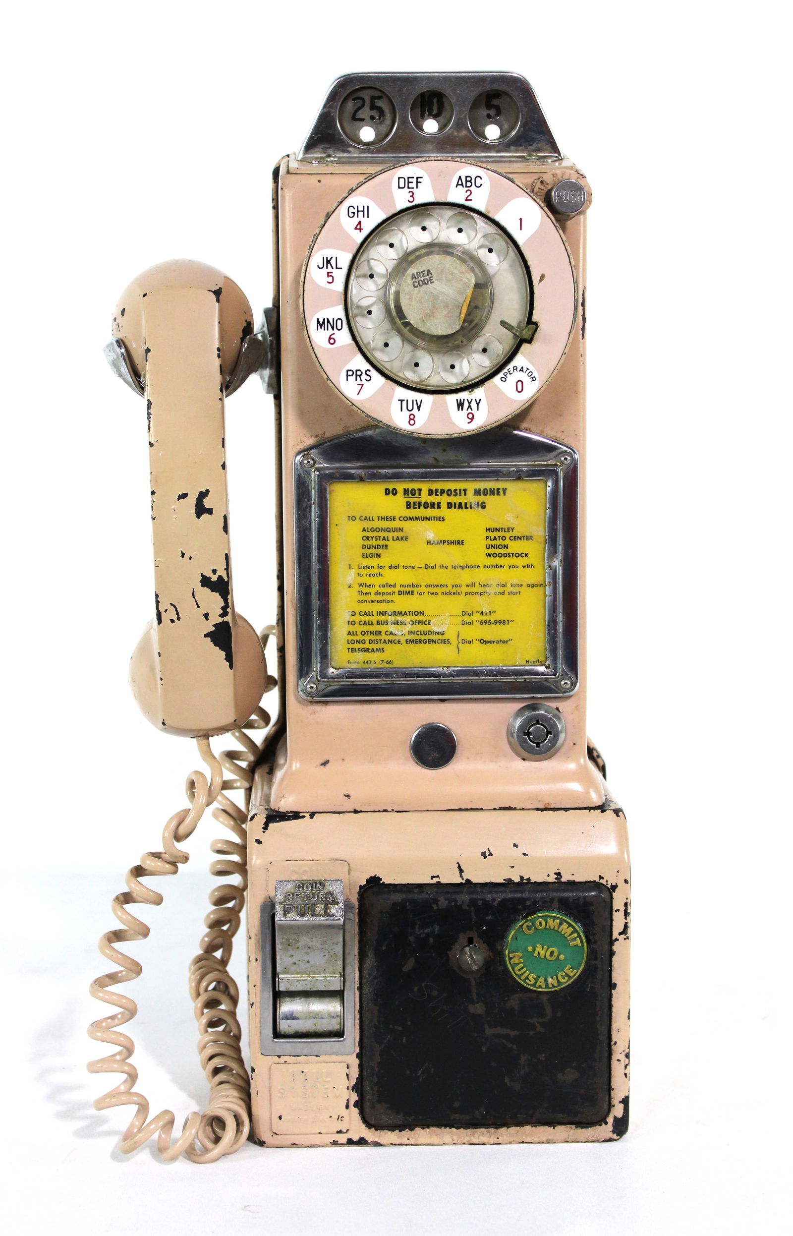 Coin Operated Dial Pay Phone (1 of 2)