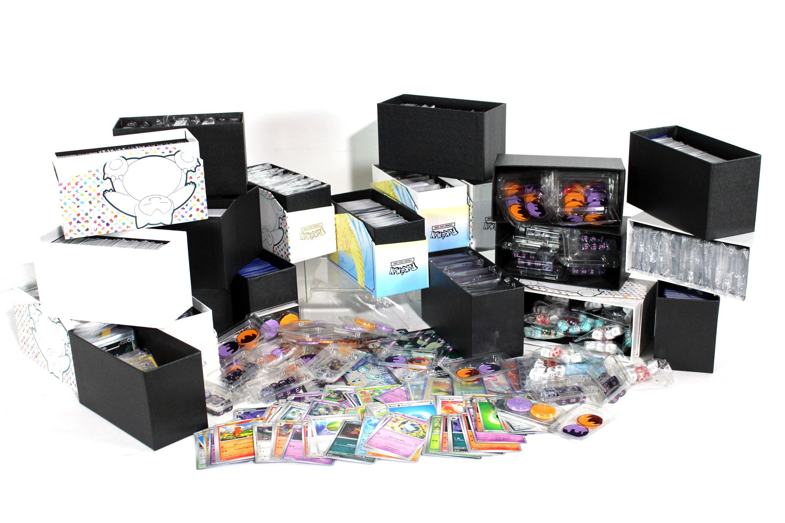 Large Lot of Pokemon Cards, Sleeves, Dice etc. (1 of 5)