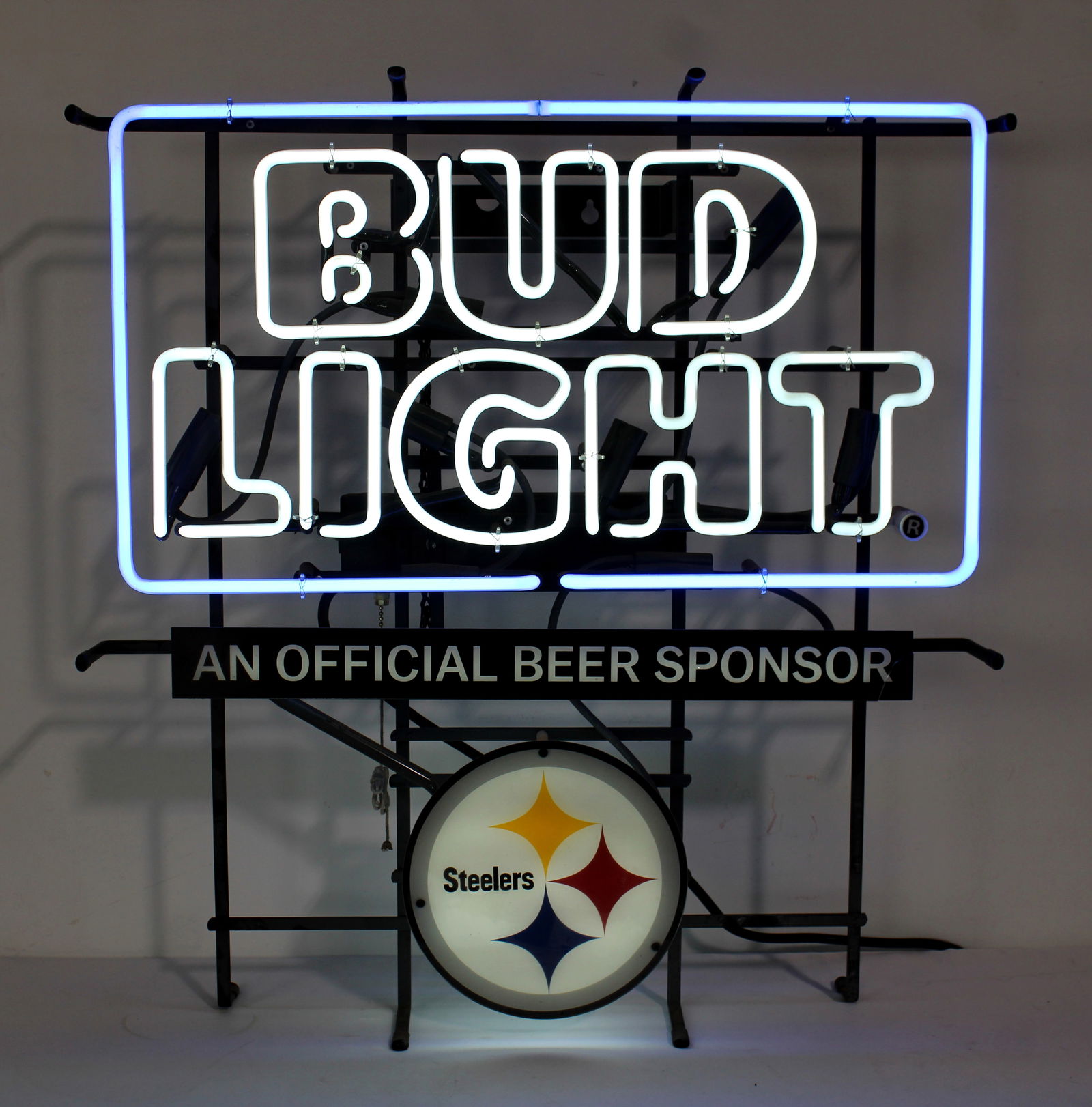 Bud Light / Pittsburgh Steelers Football Neon Sign (1 of 2)