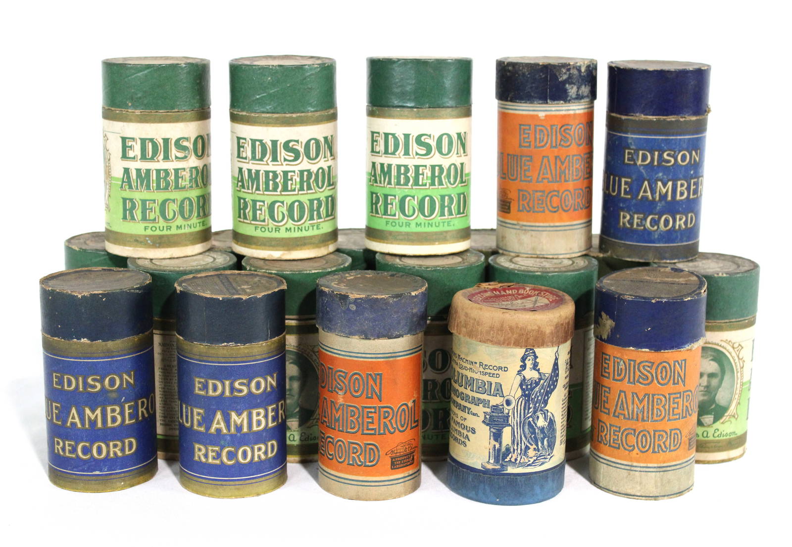 Edison Amberol / Blue Amberol Record Cylinders Auction