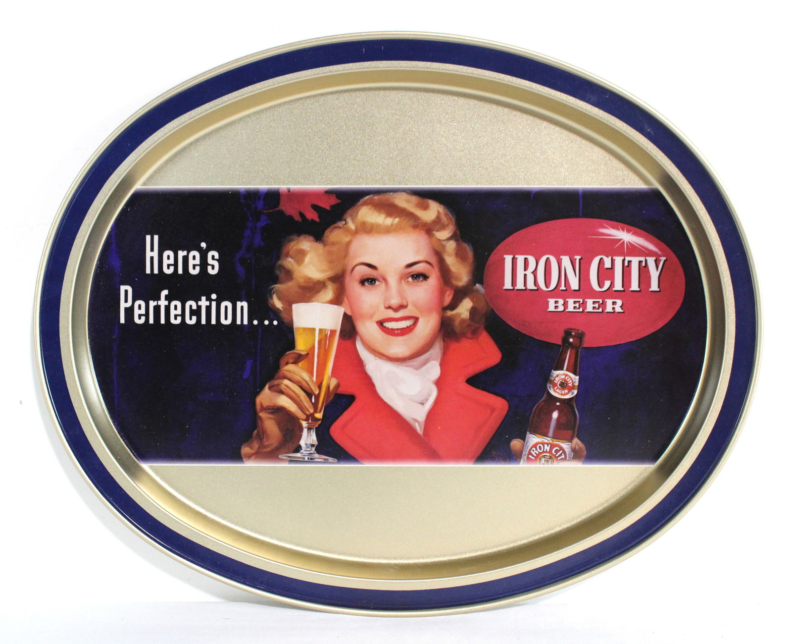 Iron City Beer Tray: In-house shipping available. Dimensions: 12 x 15