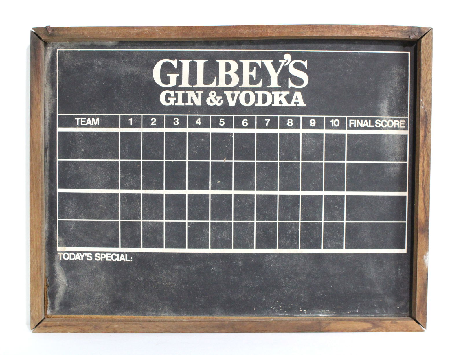 Gilbey's Gin & Vodka Score Board (1 of 2)