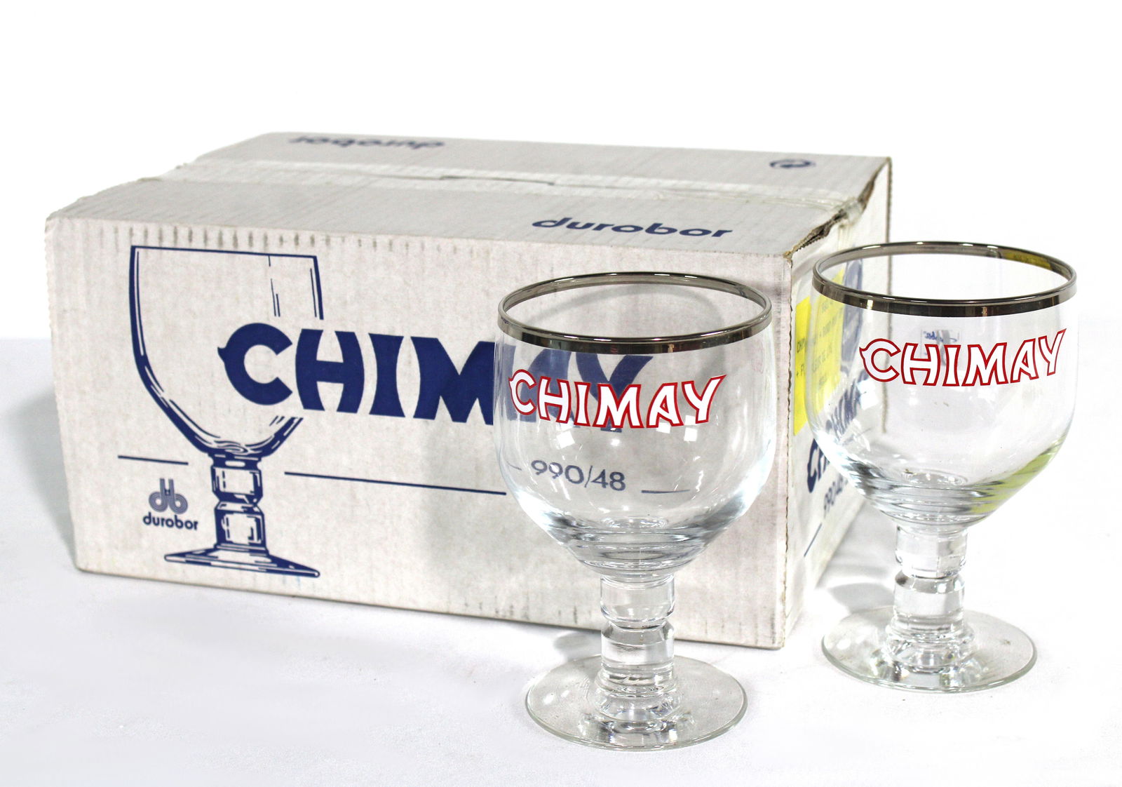 NIB Chimay Beer Glasses in Box: This item requires third-party shipping or pickup arrangements to be made.