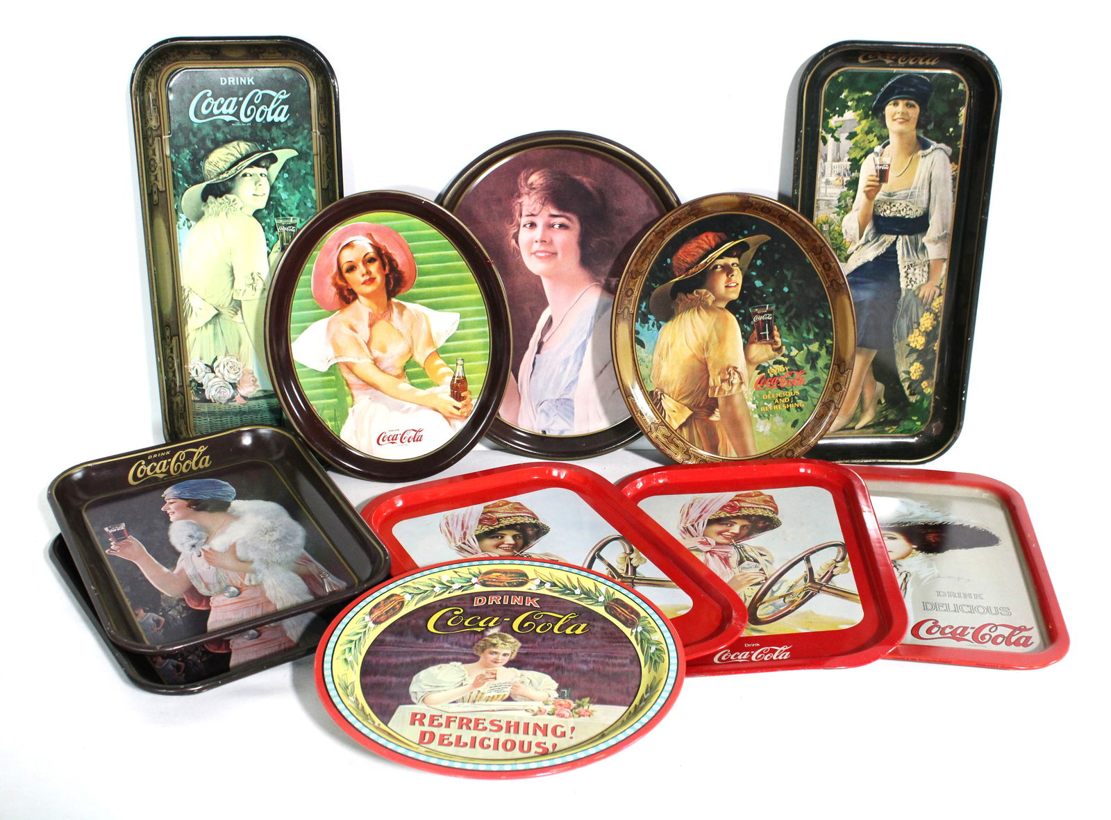 Coca Cola Reproduction Trays, Lot of 11 (1 of 1)