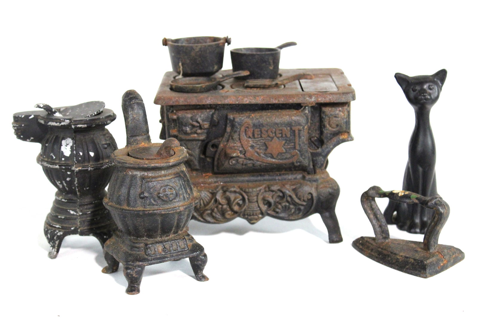 Miniature Cast Iron Stove and Other Collectibles (1 of 1)
