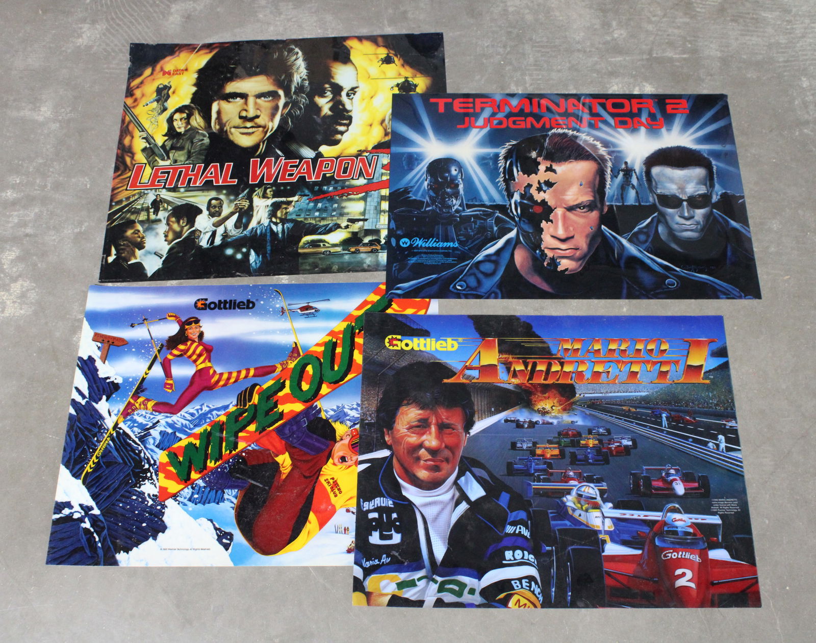 Pinball Translites incl. Terminator 2 and Lethal Weapon 3 (1 of 2)