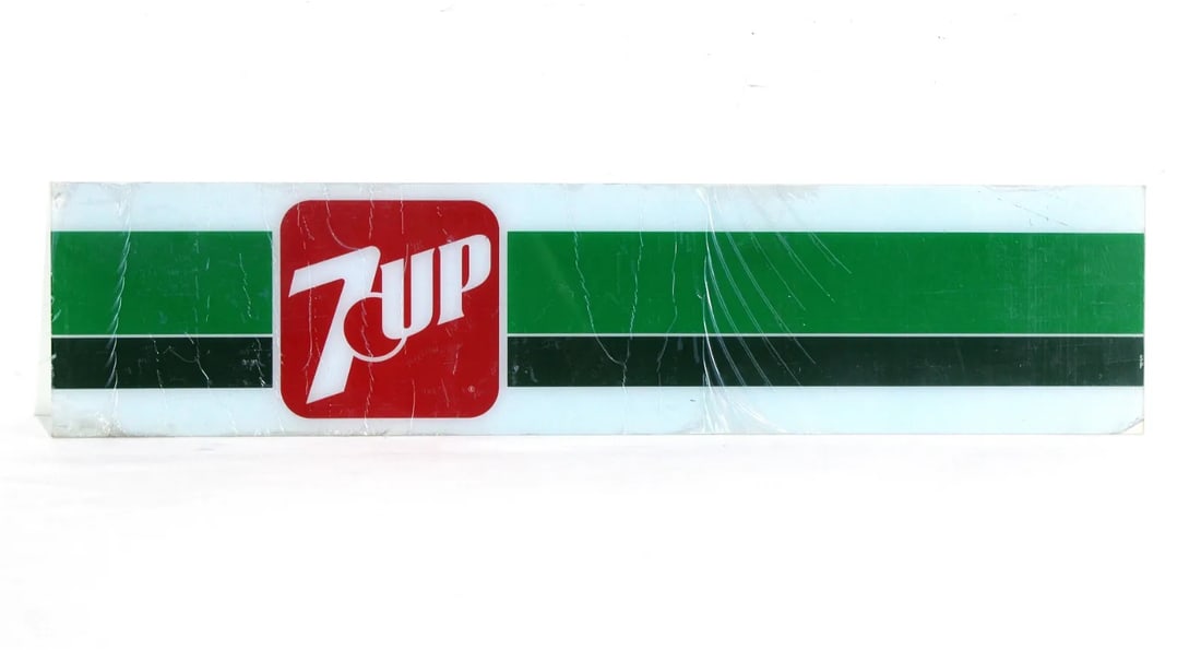 7-Up Cooler Plexi Sign, NOS (1 of 1)