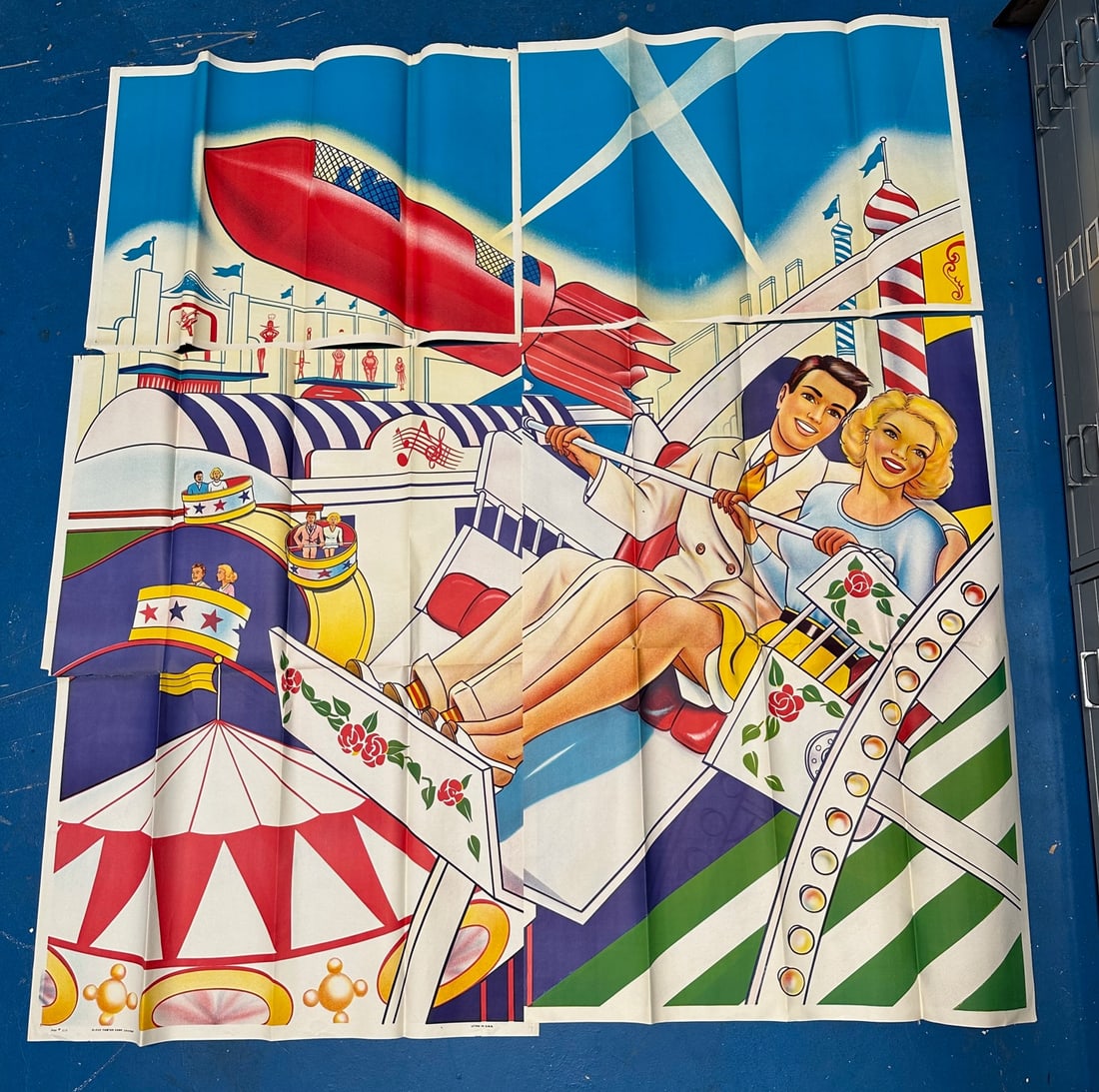 Large Six Sheet Carnival / Amusement Park Poster, Circa 1955 (1 of 12)