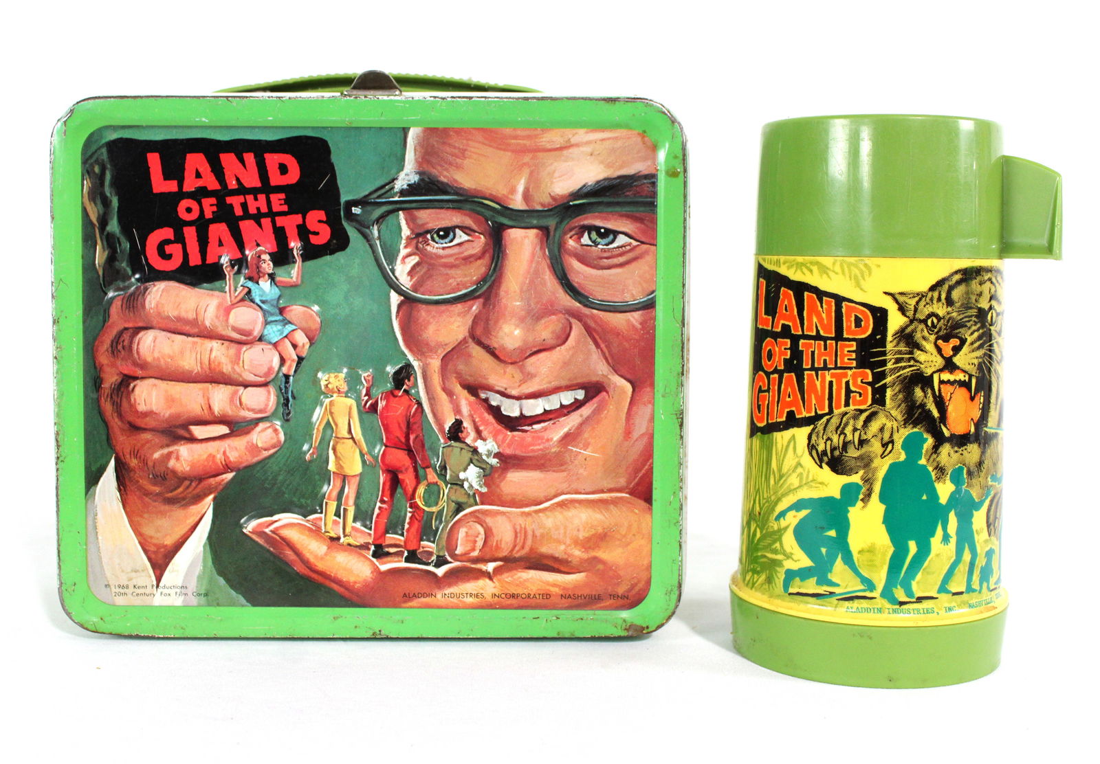 The Land of Giants Aladdin Tin Lunchbox with Thermos, 1960s (1 of 3)