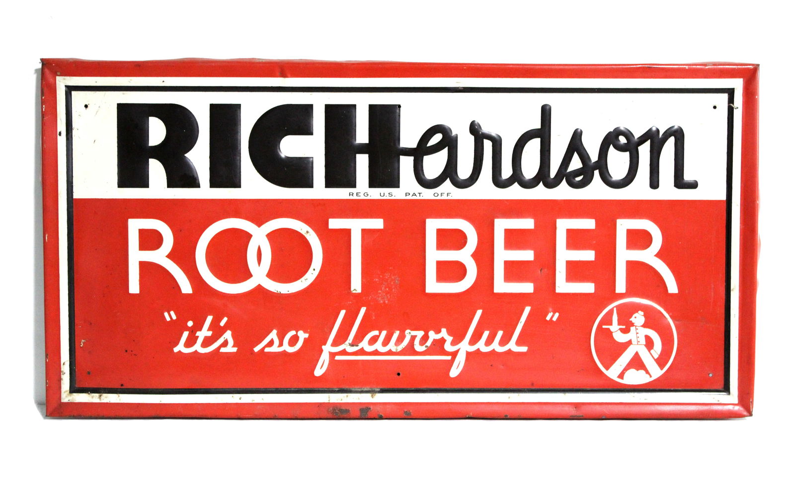 Richardson Root Beer Embossed Sign (1 of 2)