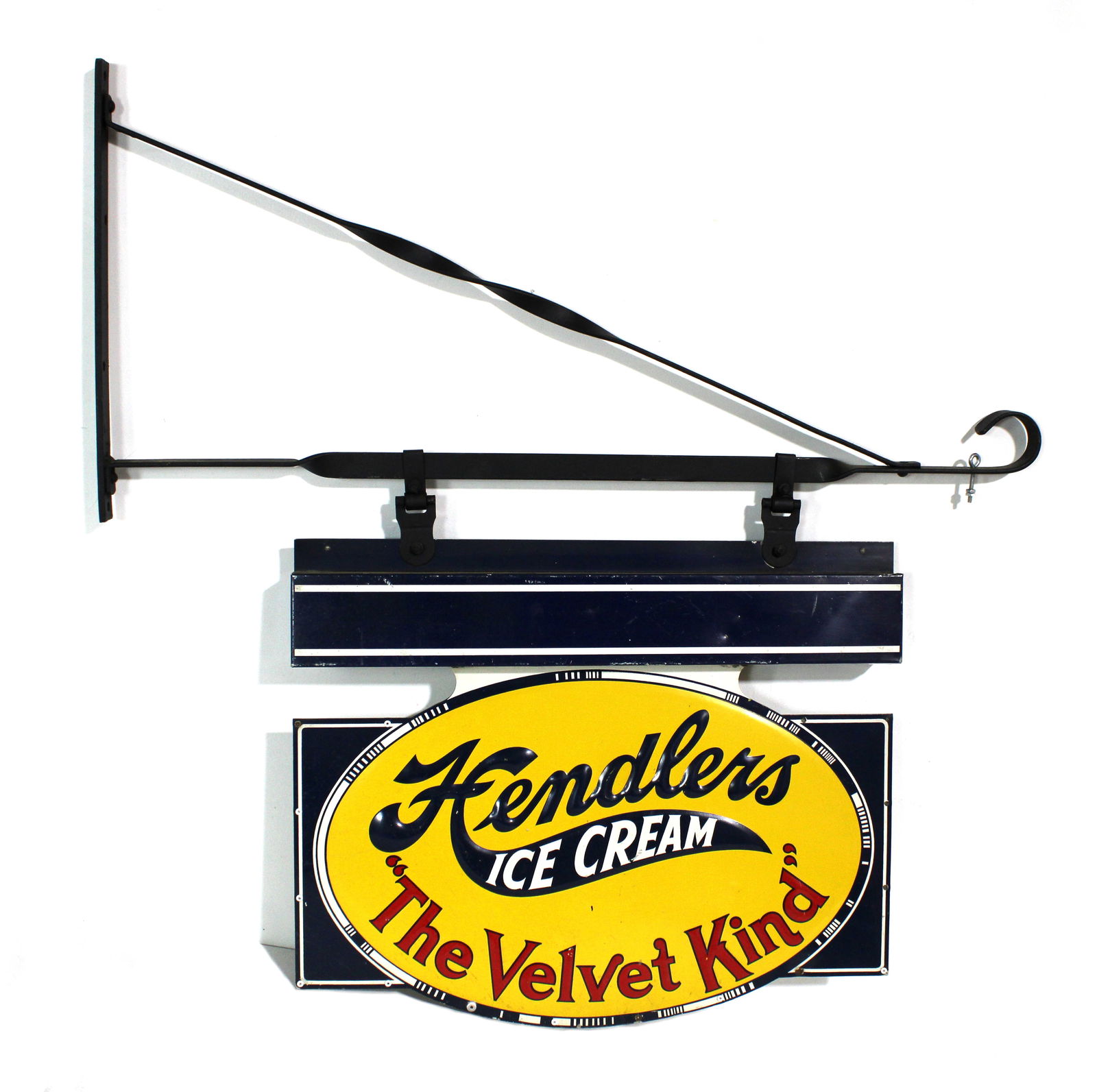 Hendler's Ice Cream Embossed Sign with Hanger (1 of 4)
