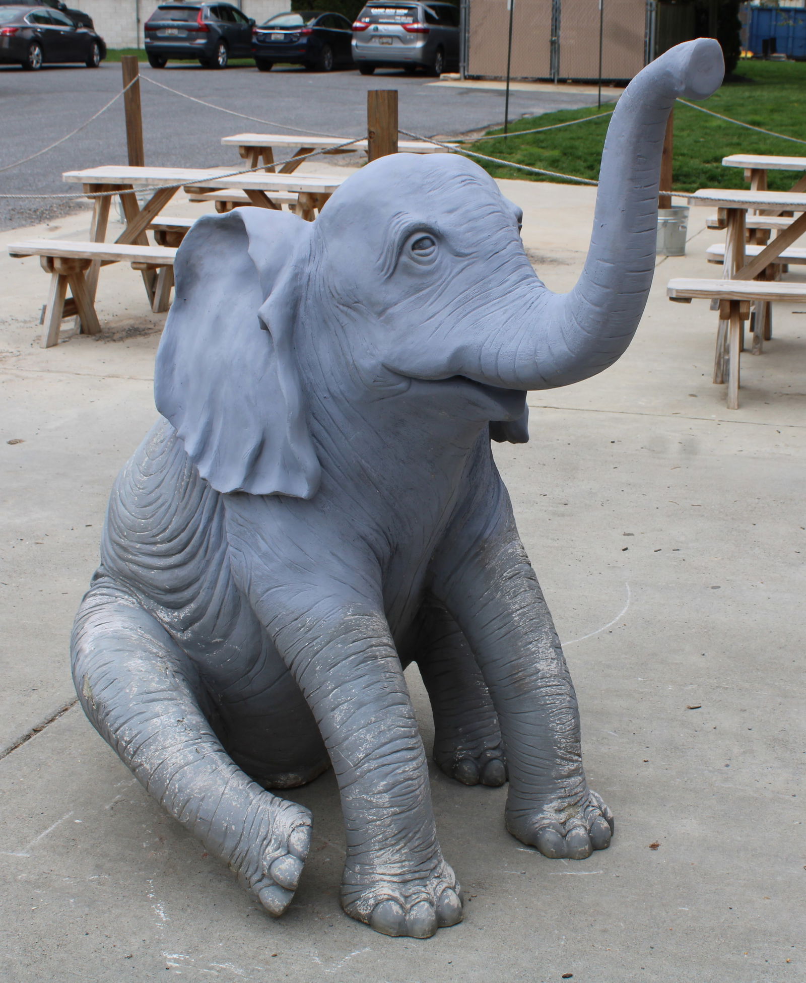 Fiberglass Elephant from Putt Putt Golf Course (1 of 4)
