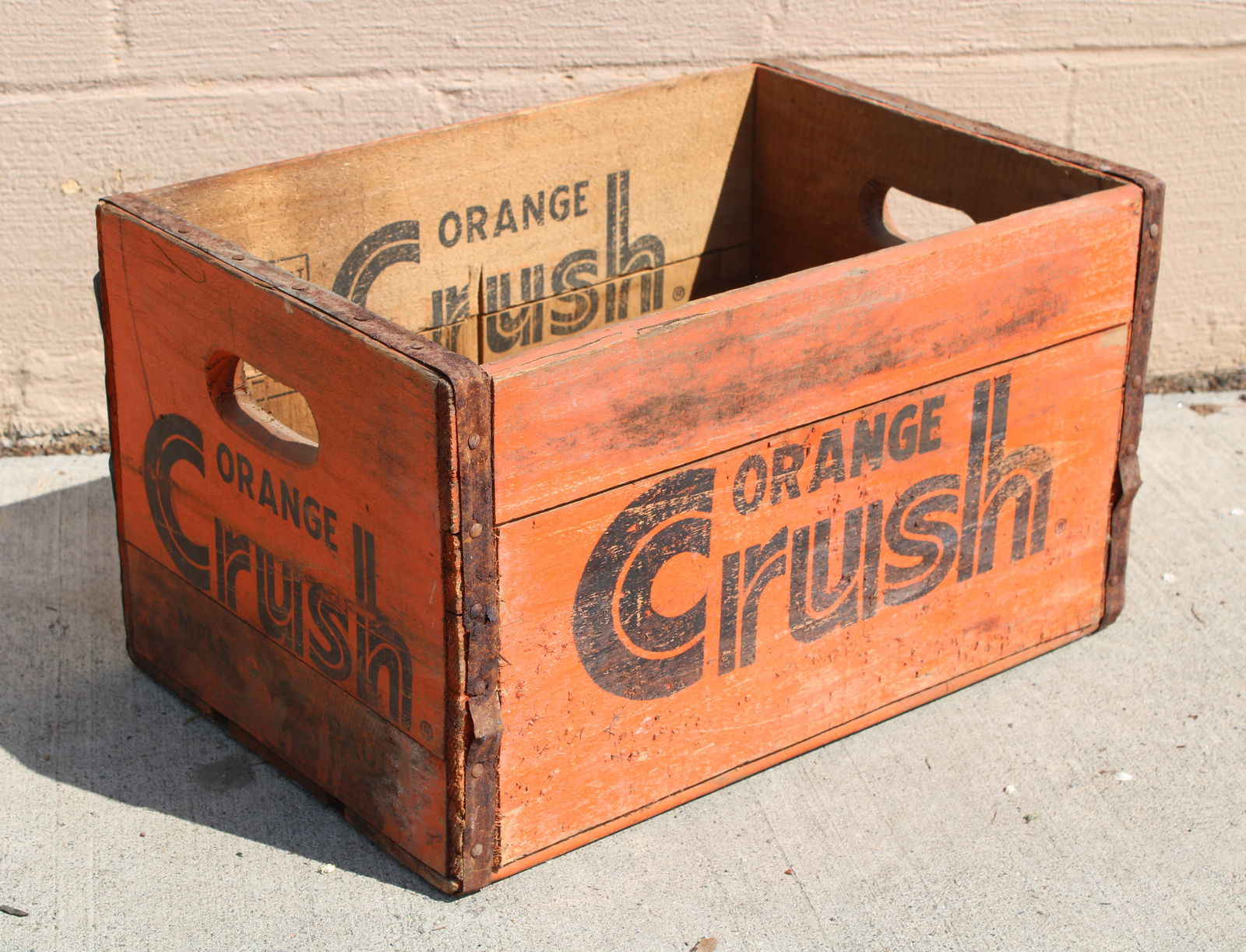Orange Crush Wooden Soda Crate (1 of 2)
