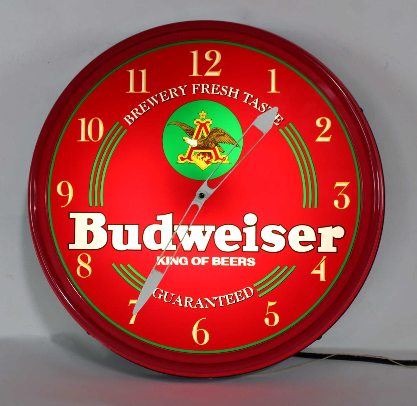 Budweiser Light Up Wall Clock (1 of 1)
