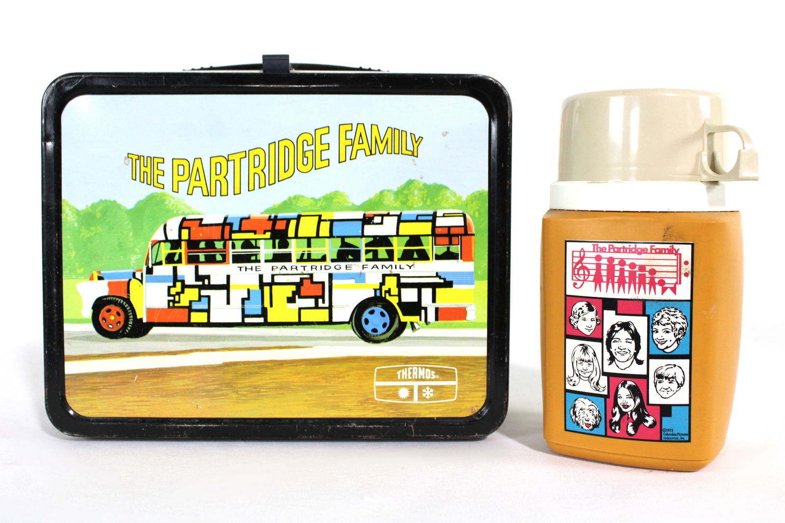 The Partridge Family Thermos Tin Lunchbox with Thermos, 1970s (1 of 3)
