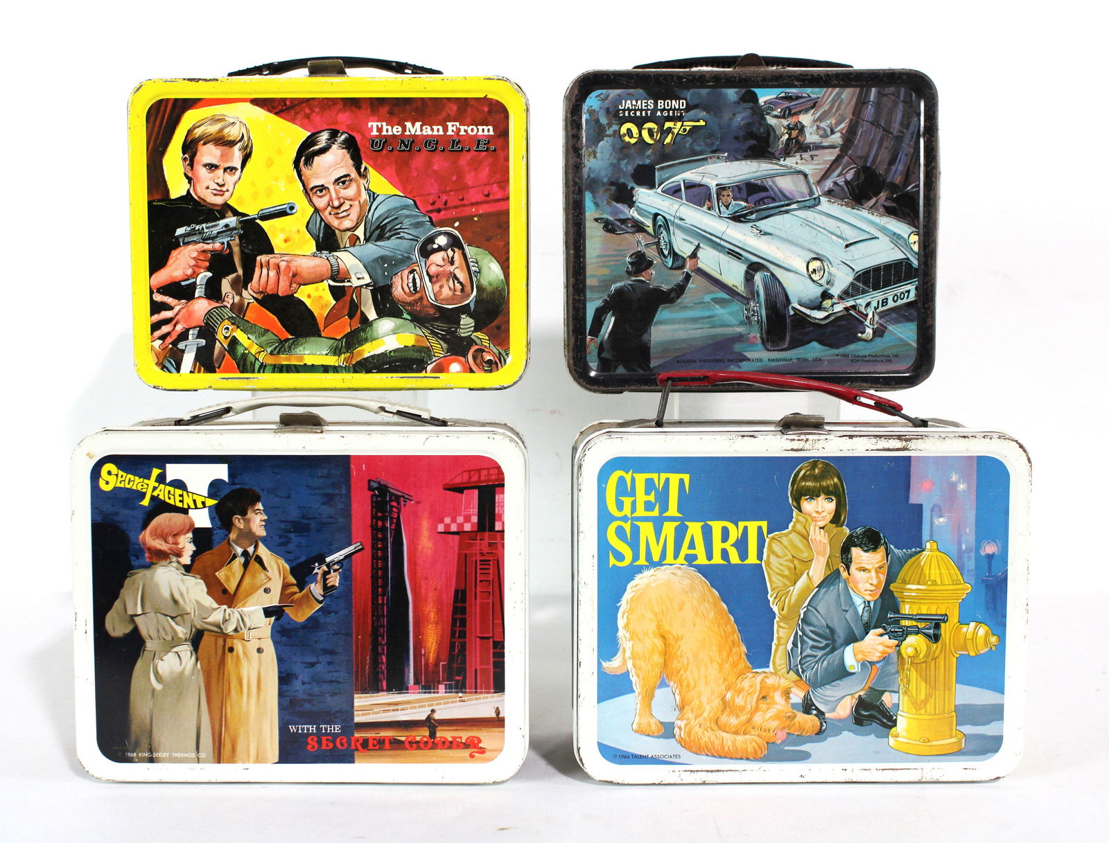 Vintage Tin Lunchboxes incl. James Bond, The Man from UNCLE, Secret Agent and Get Smart (1 of 2)