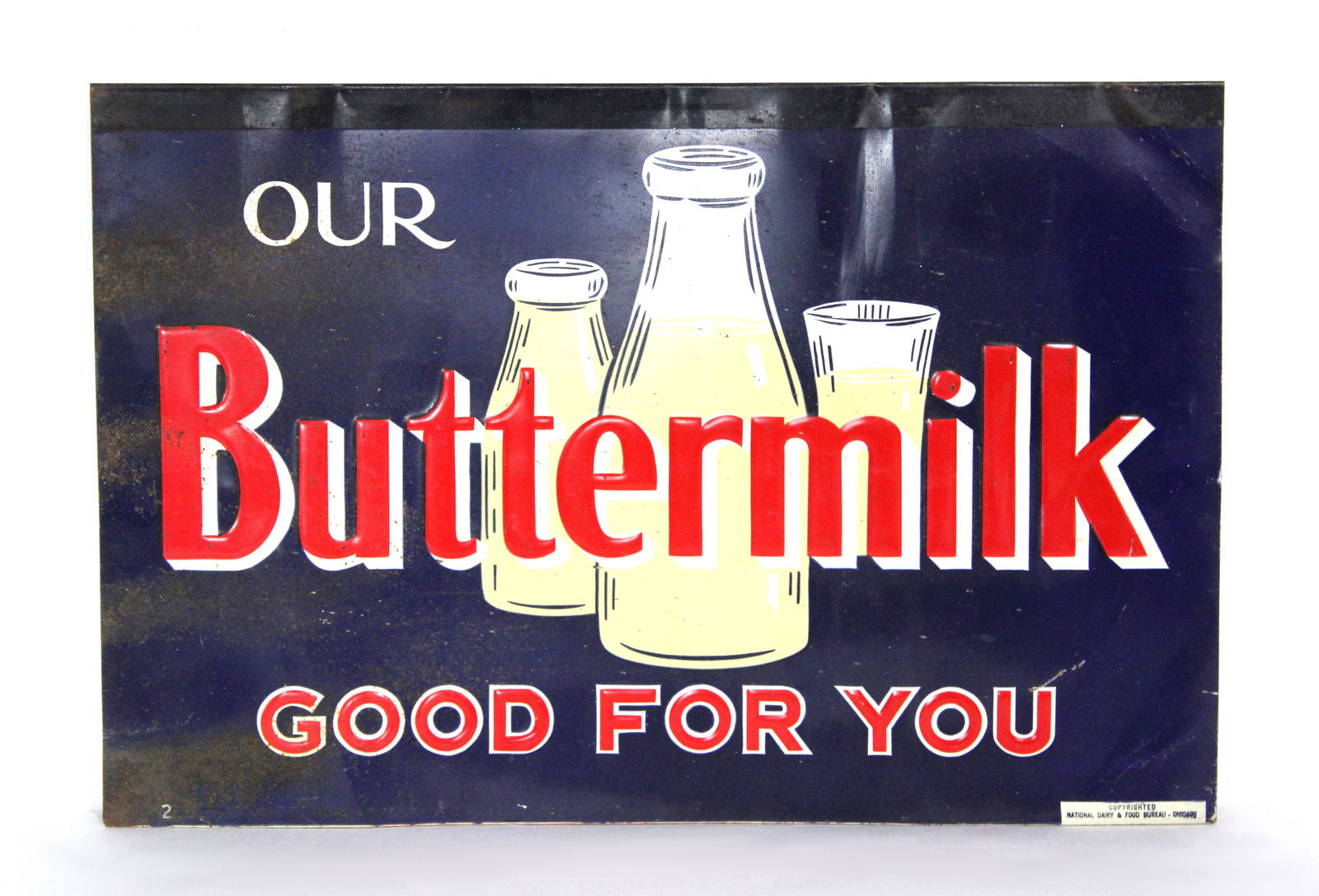 Buttermilk Embossed Sign (1 of 3)