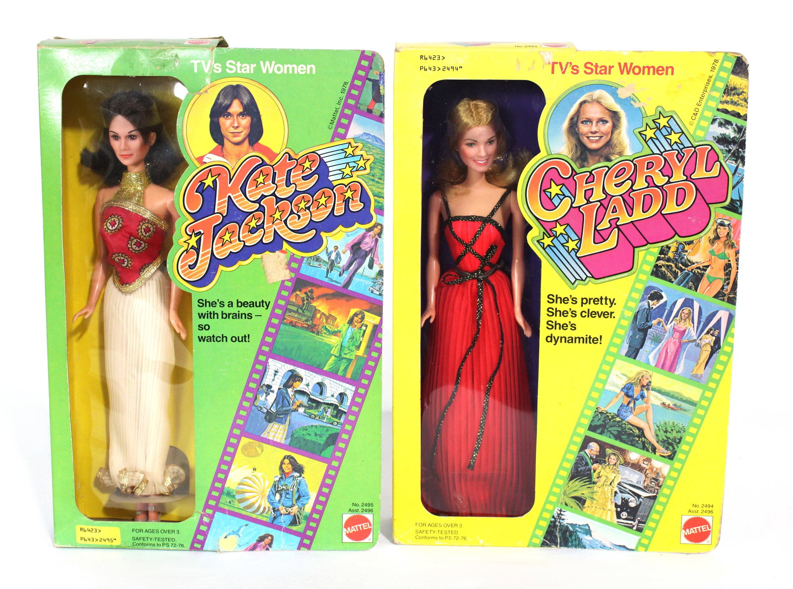 Mattel TV's Star Women Incl. Kate Jackson and Cheryl Ladd in Box, 1970s: In-house shipping available.