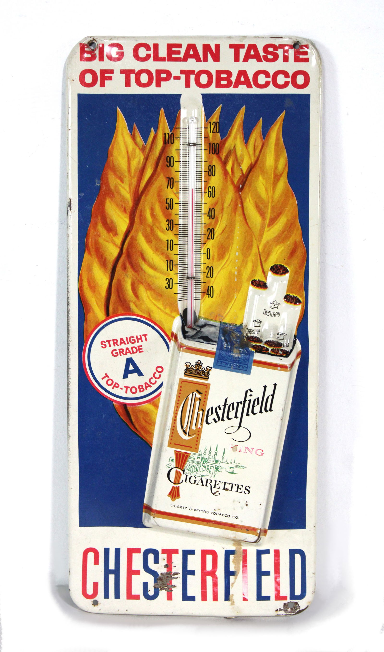 Chesterfield Cigarettes Embossed Thermometer (1 of 2)