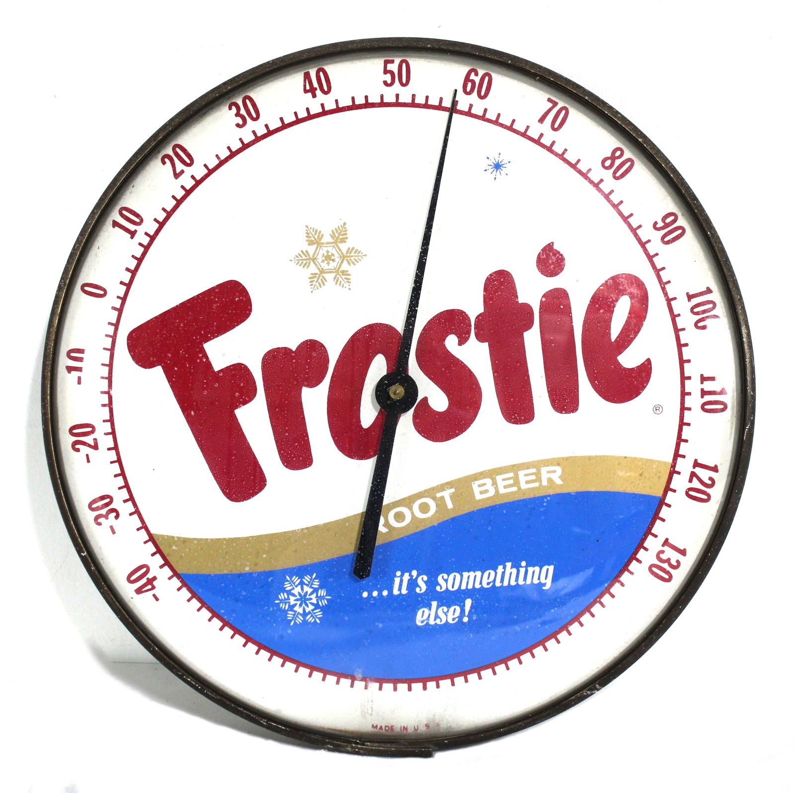 Frostie Root Beer Glass Face Thermometer (1 of 2)