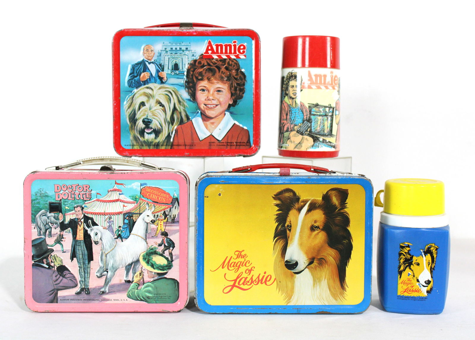 Tin Lunchboxes incl. Annie, Lassie and Doctor Dolittle (1 of 2)