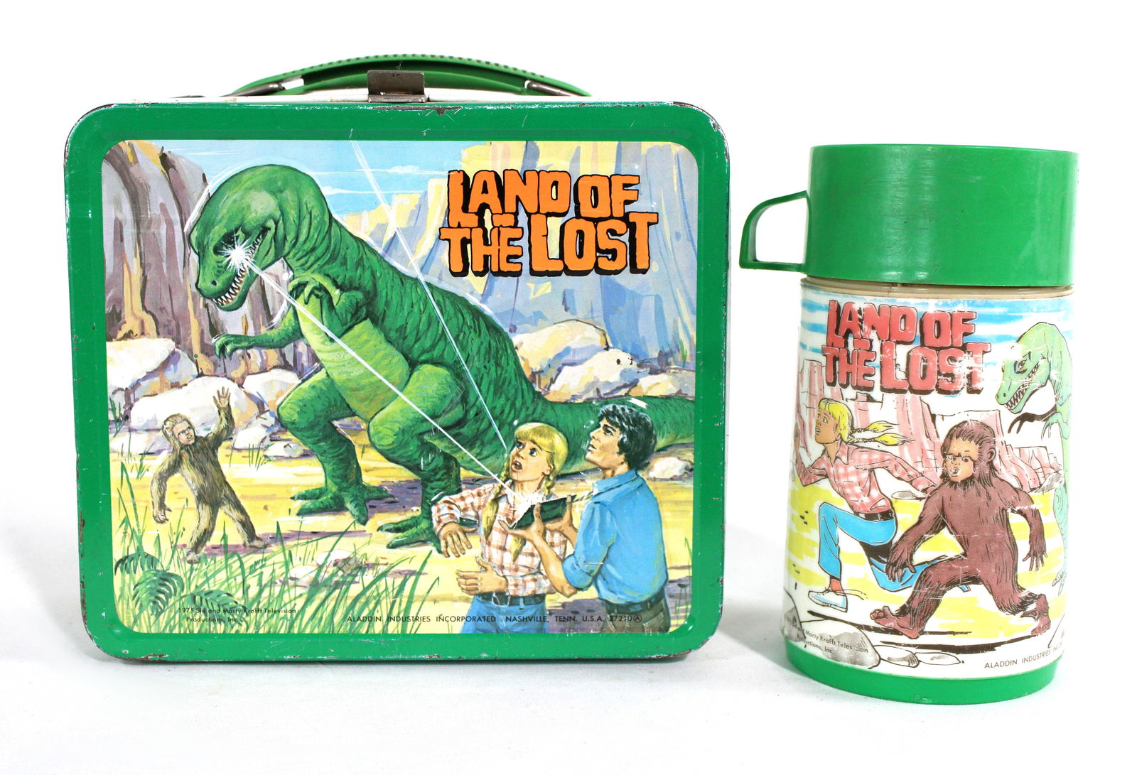 The Land of The Lost Aladdin Tin Lunchbox, 1970s (1 of 3)