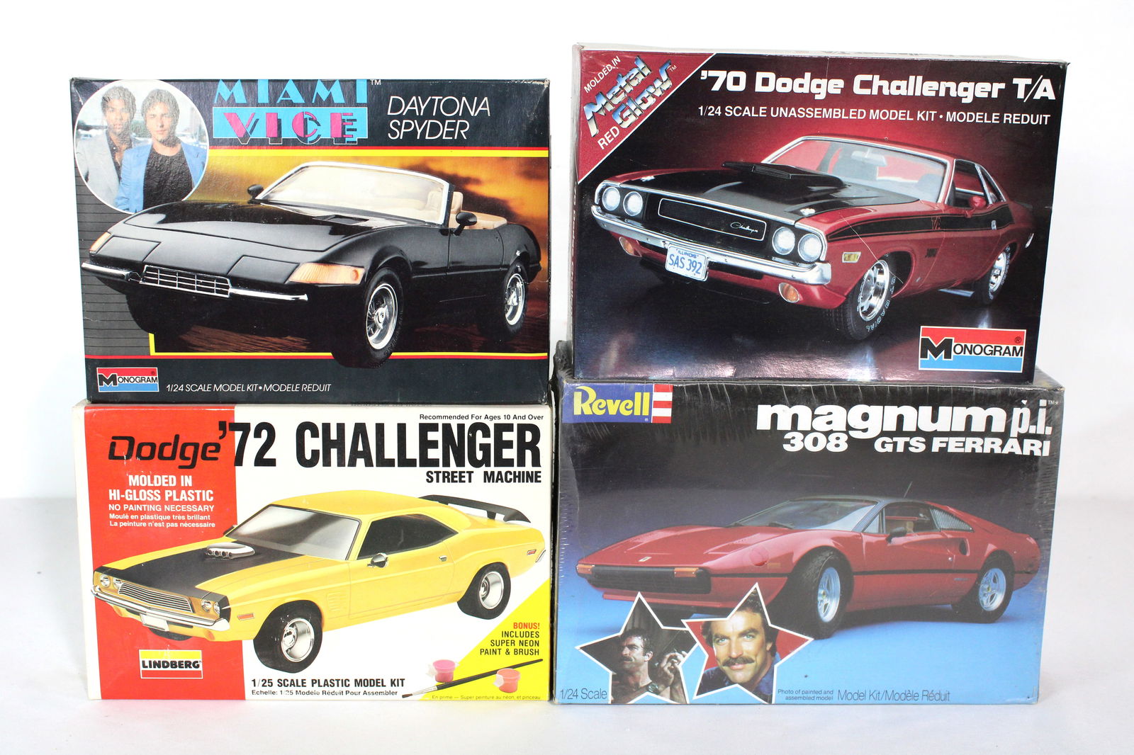 Scale Model Kits incl. Miami Vice Monogram, Revell and Lindberg (1 of 2)