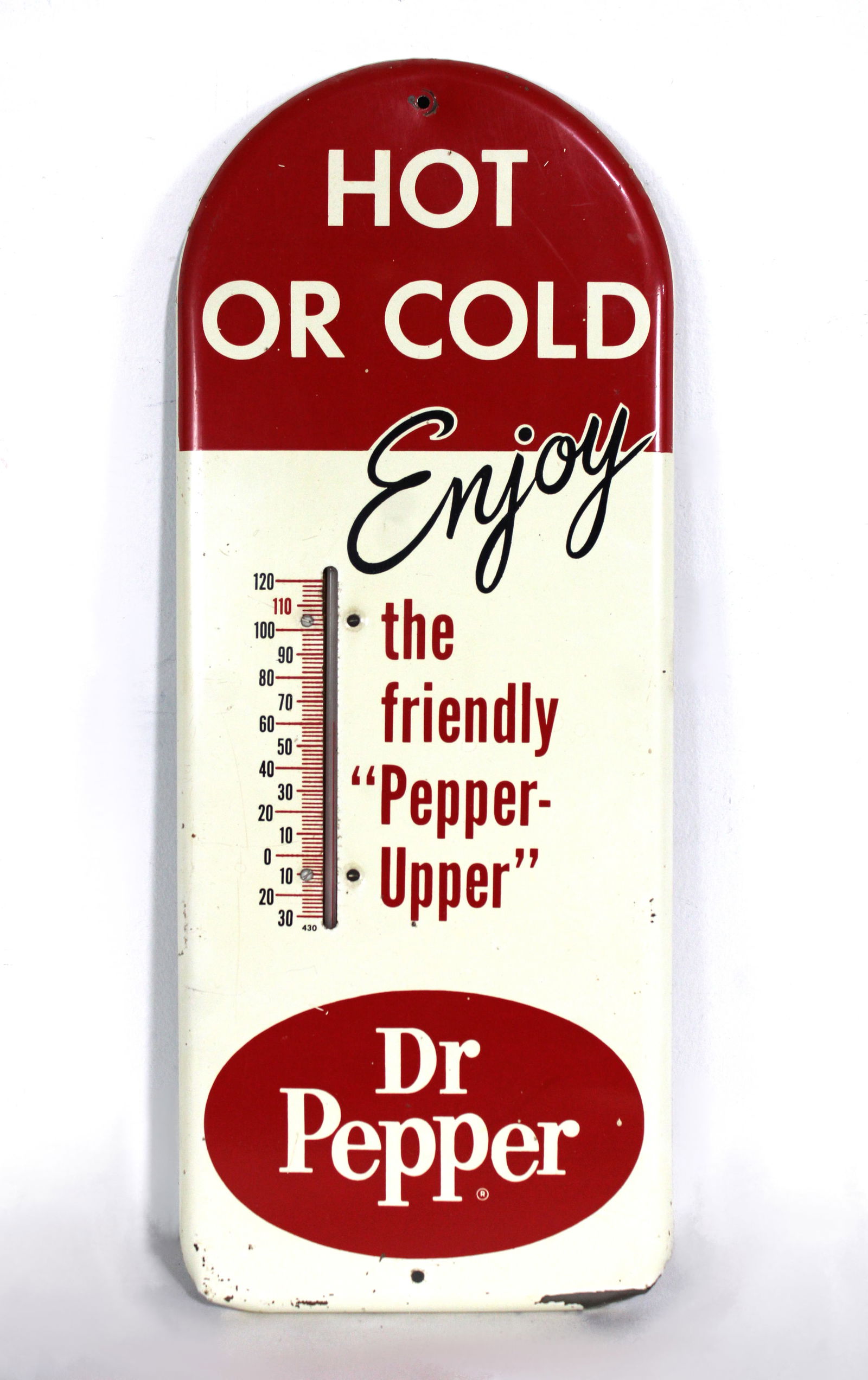 Dr. Pepper Hot or Cold Thermometer, Lot 1 (1 of 2)