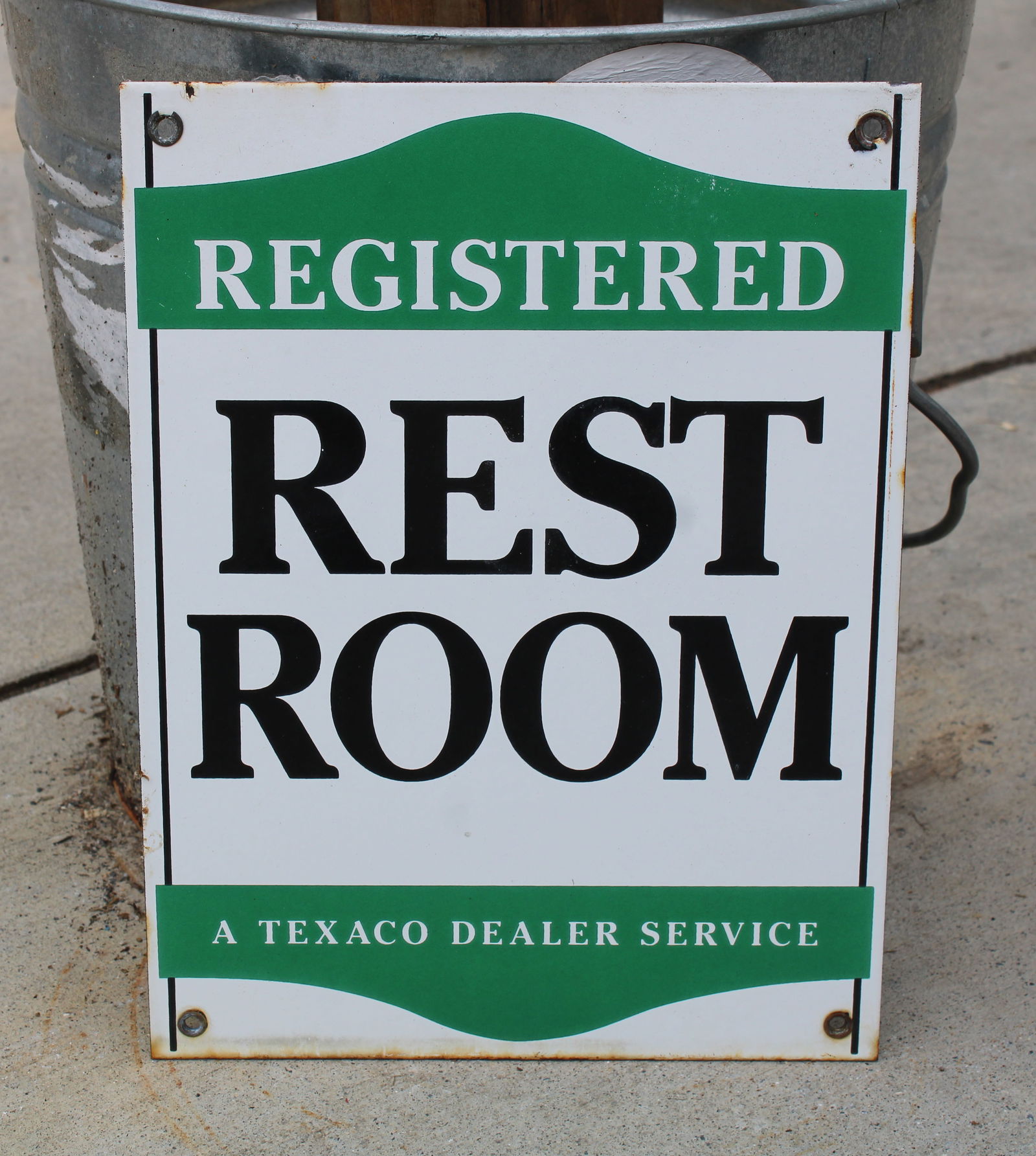 Sinclair Porcelain Restroom Sign (1 of 2)