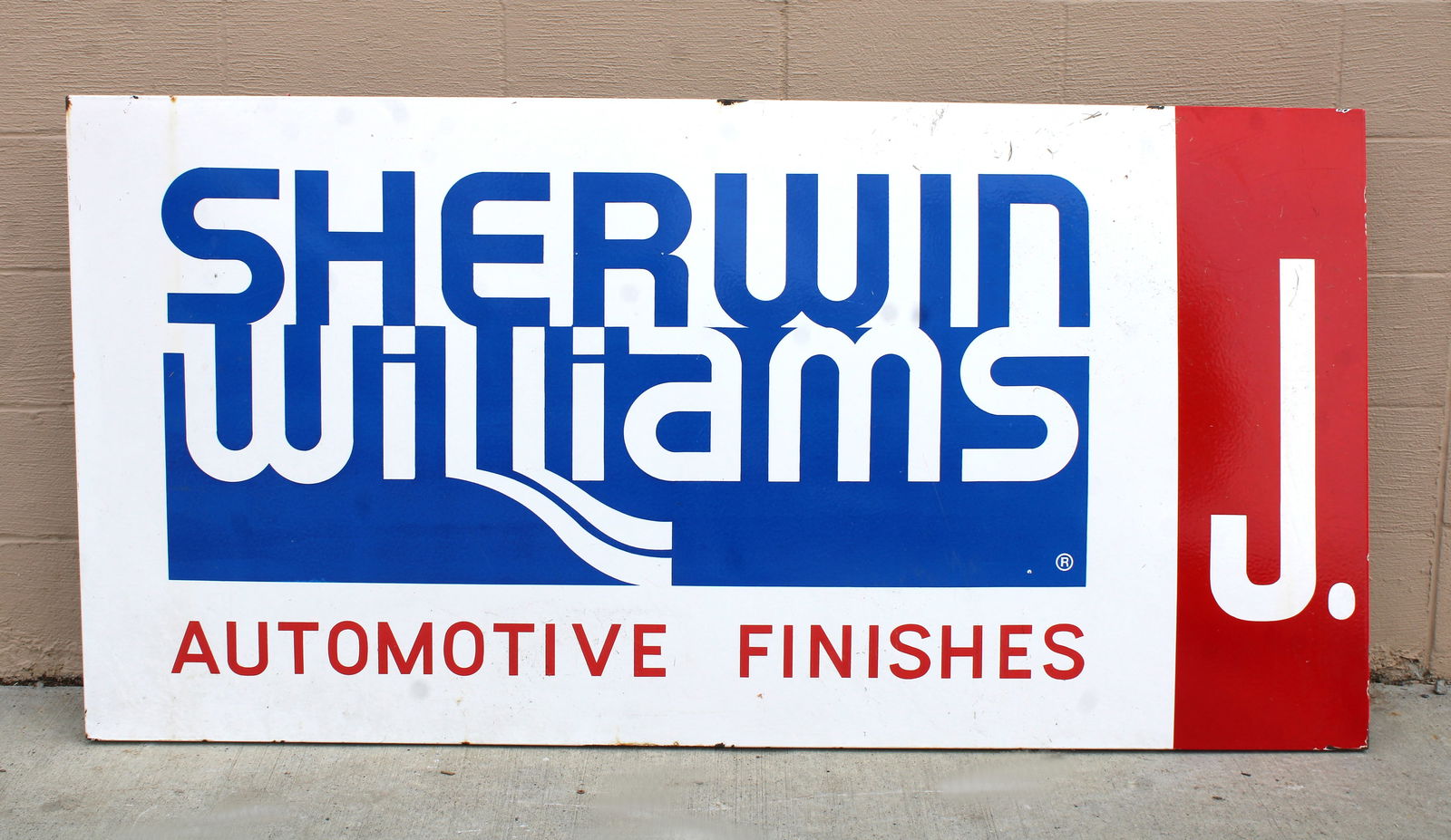 Sherwin Williams Automotive Finishes Porcelain Sign (1 of 2)