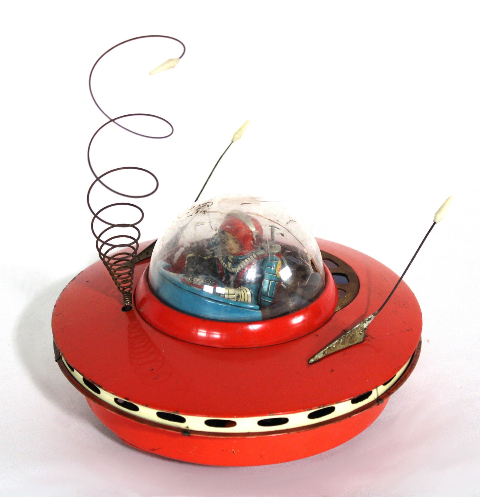 Cragstan Japan Orange Flying Saucer Space Toy (1 of 5)