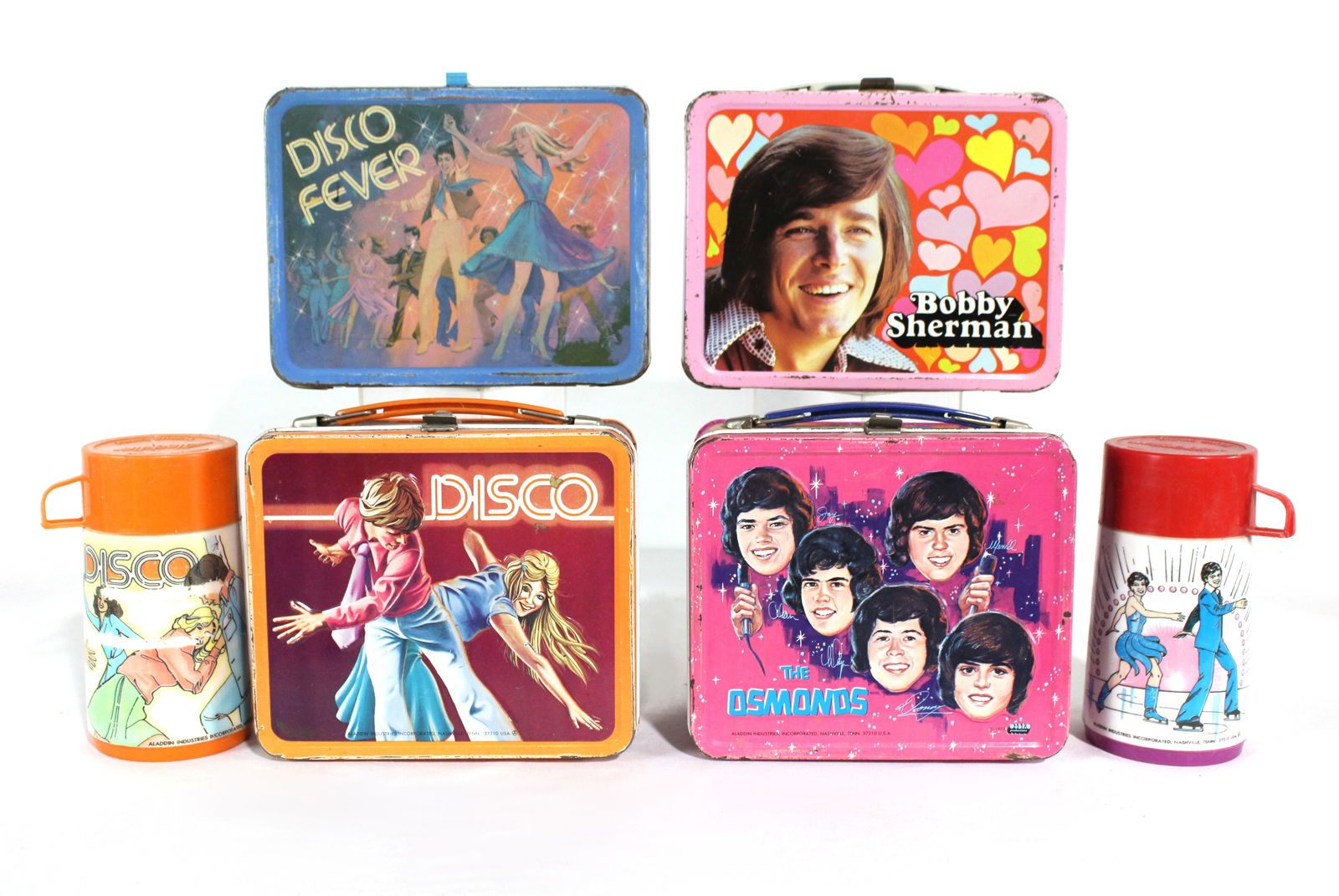 Vintage Tin Lunchboxes incl. The Osmonds, Bobby Sherman and Disco Fever (1 of 2)